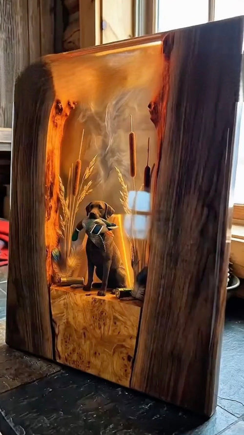 [PRE_ORDERS] Hunting Dog Cutting Board